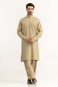 High Quality OEM ODM Wholesale Price New Style <b>Kurta</b> Pajama Indian & Pakistan Clothing <b>Men's</b> Solid Color Salwar Kameez Suits - Product Image 2