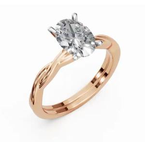 Joya de Diamante de 0.300 Quilates, 1 Piedra, Oro Sólido de 9k, 14k, 18k, Oro Amarillo, Rosa, Blanco, Gema Auténtica, Joyería Fina de Alta Calidad, Regalo - Product Image 1