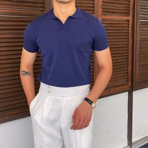 Polo classique décontracté pour homme, tissu de qualité supérieure, logo personnalisé, fournisseur en gros - Product Image 5