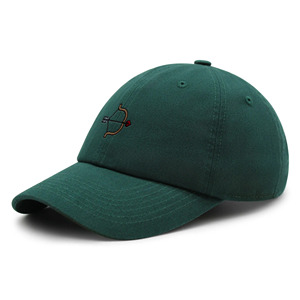 Casquette de baseball verte à 6 panneaux avec logo arc et flèche brodé, unisexe, réglable, en coton, décontractée, pour adulte, personnalisable - Product Image 2