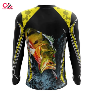 Ropa de Pesca con Diseño Personalizado, Camisetas de Manga Larga con Estampado por Sublimación, Secado Rápido, Absorción de Humedad, Camisas de Pesca - Product Image 2