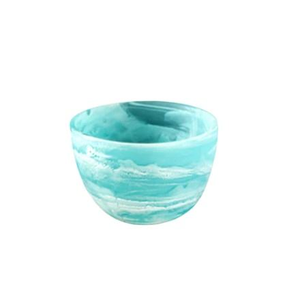 Tazón para Ensalada de Resina de Grado Alimenticio Pulido a Mano con Patrón Único de Remolino de Mármol para Servir Frutas, Dulces y Nueces en Fiestas - Product Image 2