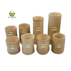 Eco Friendly Natural Bamboo Wooden Drinking Mug <b>Reusable</b> <b>Cup</b> Wholesale Factory Direct Manufacturer Custom Logo OEM ODM - Product Image 1