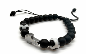 ลูกฟุตบอล + สร้อยข้อมือลูกปัดสีดำ - Product Image 3