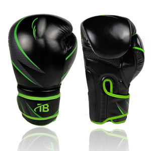Professional Made Low Price Leather Boxing <b>Gloves</b> with Custom Logo Latest Design <b>Moisture</b> Wicking & Hook & Loop Closure - Product Image 1