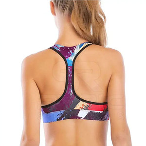 Soutien-gorge de sport sublimé à marque privée pour femmes, couleur, taille et logo personnalisables, idéal pour la gym et l'athlétisme - Product Image 4