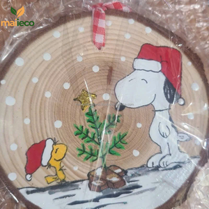 Esteras y almohadillas de madera pintadas a mano de estilo clásico, decoración navideña hecha en Vietnam - Product Image 2