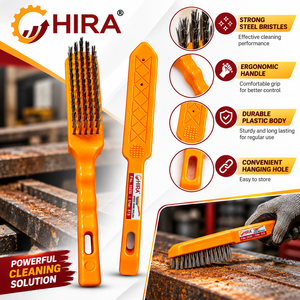 แปรงลวดสแตนเลส HIRA 35825 (ด้ามพลาสติก) - Product Image 1
