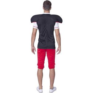 Ensemble uniforme de football américain pour hommes, col en v, manches courtes, pantalon en Polyester anti-humidité, imprimé géométrique, numéro 23 - Product Image 3