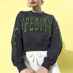 Nueva Sudadera de Mujer con Logotipo Personalizado Estampado, Manga Larga, Diseño Moderno, Cuello en V, Corte Regular, Atuendo Moderno - Product Image 1