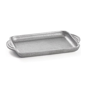 Bandeja de servir de acero inoxidable con asa para eventos de restaurante, presentaciones de desayuno y brunch en hoteles - Product Image 4