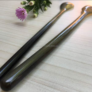 Cuillère en corne de buffle marron avec manche en bois pour la maison, taille 6 pouces, cuillère décorative en buffle de luxe, vente chaude - Product Image 4