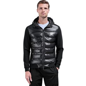 <b>Men's</b> Casual Technical Quilted Hybrid <b>Jacket</b> Funnel Neck Warm Padded Coat <b>Lightweight</b> Outdoor Winter Windproof Fashion <b>Jacket</b> - Product Image 1