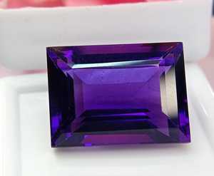 Piedra Preciosa Suelta de Amatista con Corte Baguette, Certificada por Terceros, Color Morado Suave, para Joyería, Calidad Premium CM - Product Image 3