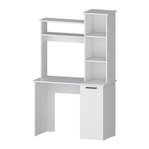 Scaffali di stoccaggio a 3 livelli bianchi per accessori da scrivania per Computer - Product Image 3