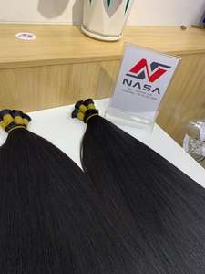 Wholesale Price High Quality Bulk <b>Hair</b> Extensions 100gram 28 inches Double Drawn Dark <b>Color</b> - Product Image 2