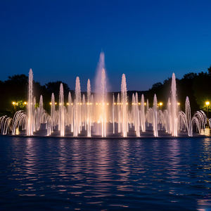 Fuente de Agua Decorativa Horticlub 1D 3D con Movimiento Oscilante, Grande, para Exteriores, Colorida, Musical, de Acero Inoxidable, Fácil de Instalar, 10 Años de Garantía - Product Image 3