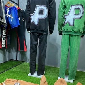 Sudadera con capucha de algodón French Terry de alta calidad, estilo vintage, con lavado ácido, bordado personalizado y cremallera con pedrería, OEM ODM - Product Image 4