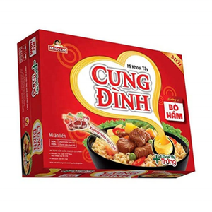 บะหมี่กึ่งสำเร็จรูป คุงดินห์ รสเนื้อตุ๋น 78 กรัม โดดเด่นด้วยเส้นบะหมี่ที่มีความหนึบในน้ำซุปเนื้อตุ๋นที่เข้มข้นและอร่อย ให้ความพึงพอใจในการรับประทานอาหาร - Product Image 3