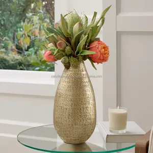 Jarrón Ornamental de Aluminio de Diseño Clásico Ecológico con Acabado Brillante para Uso en Suelos por Zahid Exports - Product Image 5