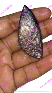 100% Naturel Multicolore Scintillant Iolite Effet Sang Cabochon Pierre de Soleil Bijoux en Gros Flocons Arc-en-ciel Opale Cristal Formes Fantaisie - Product Image 3