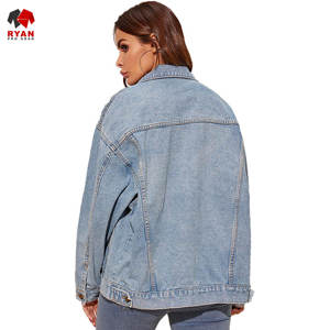 Chaqueta Vaquera Personalizada Ryan Pro Gear para Mujer, Tejido Transpirable y Cómodo con Logotipo Personalizado, Cuello Camisero - Product Image 3