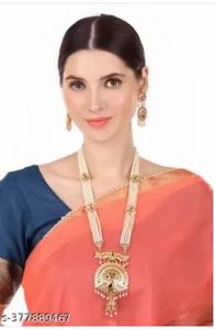 New Fashion Bohemian Style Indian Gold Plated Black Alloy Zircon Women's Jewelry Set Necklace Earrings Engagement Wedding Party - Product Image 5