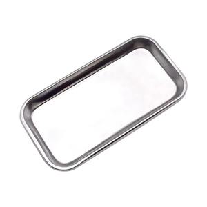 Plateau carré en acier inoxydable, durable, réutilisable, plat de service manuel, usage chirurgical hospitalier, multi-usages, haute température, CE - Product Image 4
