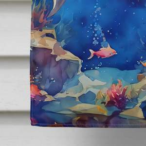 Delfín decorativo patio Banner ilustraciones gran porche manga poste casa bandera Multicolor poliéster colgante de pared tamaño de Casa Premium - Product Image 4