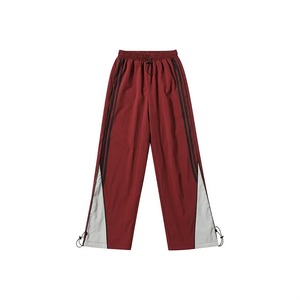 Pantalon de survêtement unisexe en nylon de qualité industrielle avec bandes réfléchissantes, coupe large, coupe-vent, grande taille, idéal pour l'hiver - Product Image 1