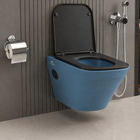 WC suspendu mural en céramique au design moderne avec chasse d'eau Tornado