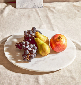 Elegante Centro de Mesa Giratorio de Mármol Natural, Estante de Almacenamiento Personalizado, Producto Exclusivo, Lazy Susan de Mármol - Product Image 1