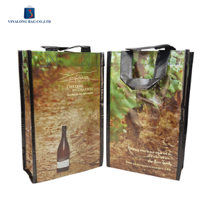 Multi-Use Wine Shopping <b>Bag</b> – Plastic Rope Handle Zipper – Custom Vinalong <b>Bag</b> for Corporate <b>Gifts</b> - Product Image 2