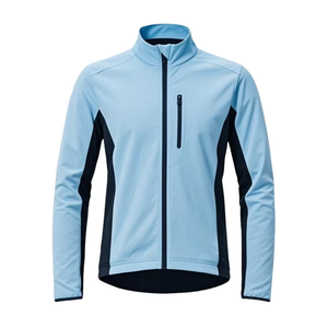 Maillots de cyclisme personnalisés 100% polyester à manches longues, respirants, à séchage rapide, antibactériens, couleurs personnalisées, logo unisexe, haute qualité - Product Image 3