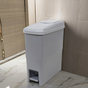 Poubelle de stockage des déchets sanitaires féminins avec pédale, en matériau PP écologique - Product Image 3