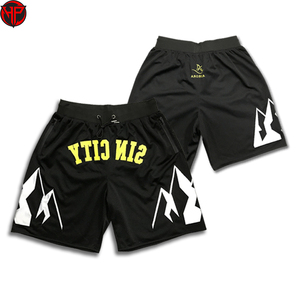 Pantalones Cortos de Baloncesto Personalizados, Deportivos, con Bolsillos, Nombre Cosido Personalizado, Ropa Deportiva Unisex, Pantalones Cortos de Malla para Hombre - Product Image 2