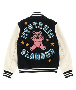 เสื้อแจ็คเก็ตเบสบอลแบบ Letterman สำหรับผู้ชาย ตัวเสื้อทำจากผ้าขนสัตว์ แขนเสื้อทำจากหนังแท้ สไตล์วิทยาลัย ปักโลโก้ - Product Image 6