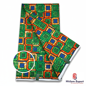 Tissu africain imprimé et Ankara 100% coton du Maroc pour robes et vêtements de mode - Product Image 1