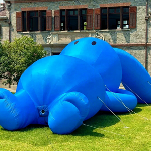 Conejo Azul Inflable Gigante, Conejo Azul de Gran Tamaño, Conejo Inflable Personalizado para Instalaciones Artísticas/Promoción de Parques Temáticos/Fiestas - Product Image 1