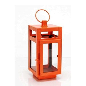 Decoración 2024, candelabro de metal de cristal de hierro, lámpara de viento, linterna de ventana para Ramadán, decoración del hogar, linterna dorada para exteriores - Product Image 1