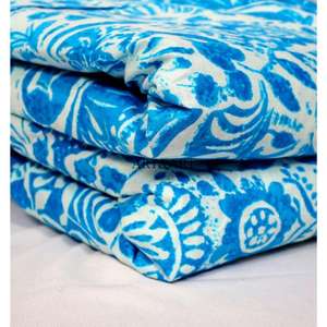 ผ้าฝ้ายพิมพ์ลายด้วยมือ น้ำหนักเบา คุณภาพดีเยี่ยม เหมาะสำหรับทำชุดเดรส ผ้าม่าน ผ้าปูที่นอน และของตกแต่งบ้าน - Product Image 2