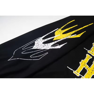 Pull-over décontracté d'hiver pour homme, noir, à manches longues, coupe classique, avec logo frontal, en tricot écologique, col rond, imprimé Rhyme, style streetwear - Product Image 5
