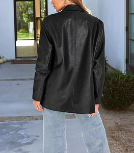 Stylish Wholesale OEM Women's Jackets High Quality Genuine <b>Leather</b> Fashion Biker Brown 2026 Bomber Winter Coat Custom Logo Color - Product Image 6