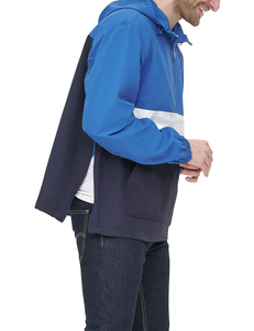 Blouson de sport décontracté pour homme, coupe-vent et respirant, avec capuche et blocs de couleur, en polyester, fermeture éclair, coupe régulière, idéal pour l'automne – Qualité OEM supérieure - Product Image 6