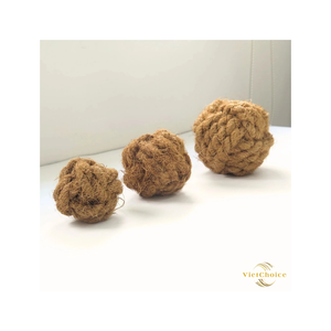 Vietchoice Natural Coconut Coir Pet Chew Ball Biodegradable Fiber Toy Safe Durable Gnaw Ball for Small Animals & <b>Cats</b>/Dogs - Product Image 2