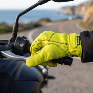 DUMELA INTERNATIONAL Leather Full-Finger Motorbike <b>Gloves</b>-Breathable Wrist Support <b>Touchscreen</b> Needle Detection Four Seasons Use - Product Image 3