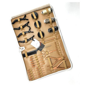 Kit d'outils pour extensions de cheveux, pinces professionnelles en acier inoxydable pour extensions de cheveux avec aiguille à coudre, micro-perles, boucle, fil et pinces - Product Image 3