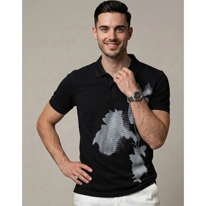เสื้อโปโลพิมพ์ลายโลโก้ตามสั่งสำหรับผู้ชาย ขายส่ง เสื้อยูนิฟอร์มแขนสั้น ผ้าฝ้าย 100% สำหรับฤดูร้อน สวมใส่สบาย เหมาะสำหรับกอล์ฟ สตรีทแวร์ รับผลิตแบบ OEM - Product Image 4