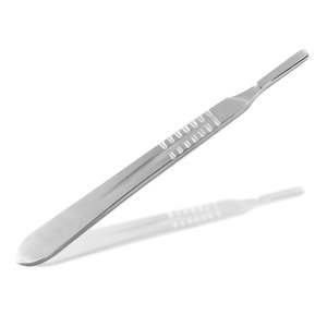 Cuchilla de precisión con mango de calidad médica que ofrece estabilidad y comodidad para tareas de corte detalladas. Instrumento reutilizable. - Product Image 1
