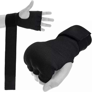 Gants d'entraînement en gel pour les mains, demi-doigts, en néoprène, fermeture Velcro, arts martiaux, taille adulte unisexe - Product Image 3